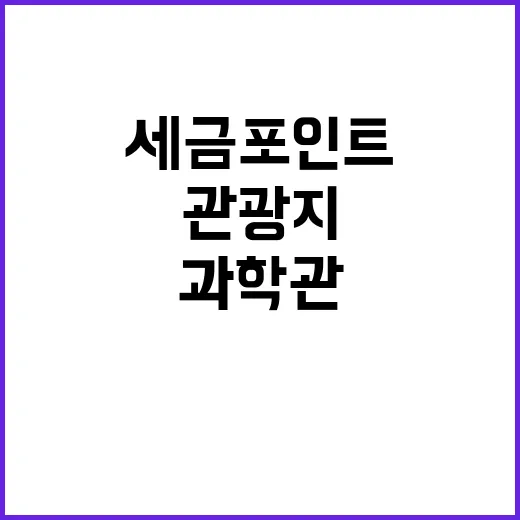 세금포인트 관광지와…