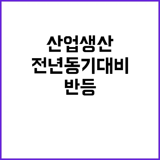 전산업 생산 전년 …