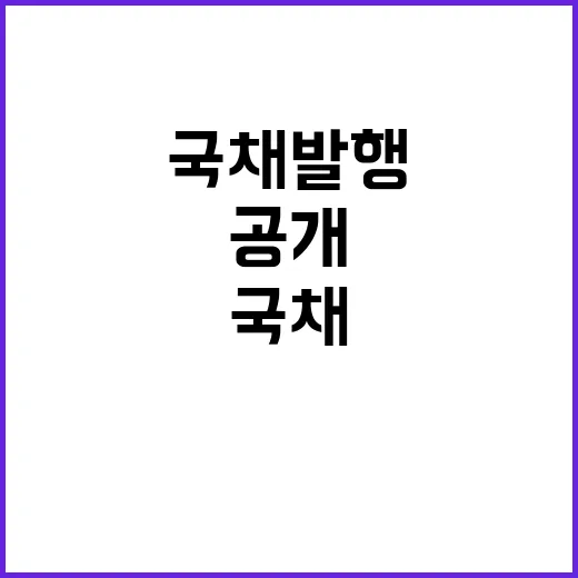 국채 발행 기재부의 결정 미해결 소식 공개!