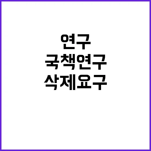 국책연구기관 복지부의 삭제 요구는 사실이 아니다!