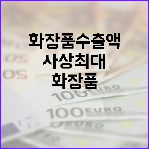 화장품 수출액 ‘사상 최대’ 기록 성장 이유는?