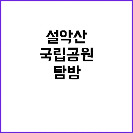 국립공원공단 비정규…