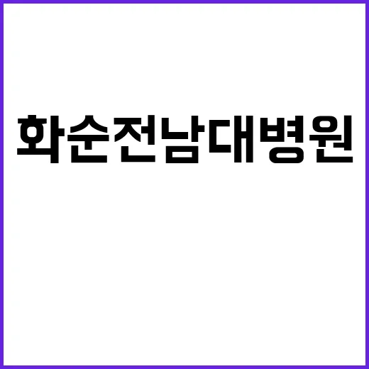 2024년 9월 화순전남대학교병원 직원(대체근로자) 공개채용 공고