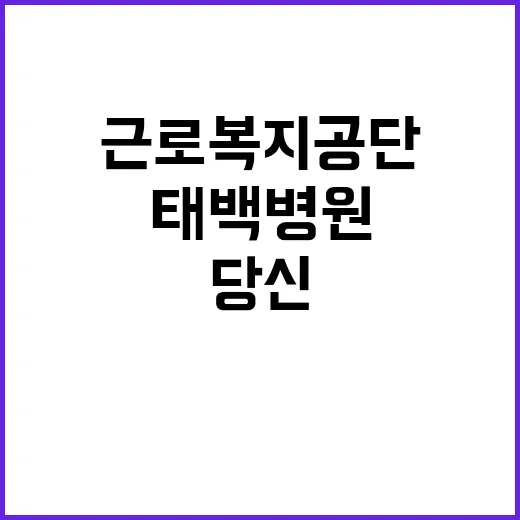 [태백병원] 별정직 의사(가정의학과) 채용 공고