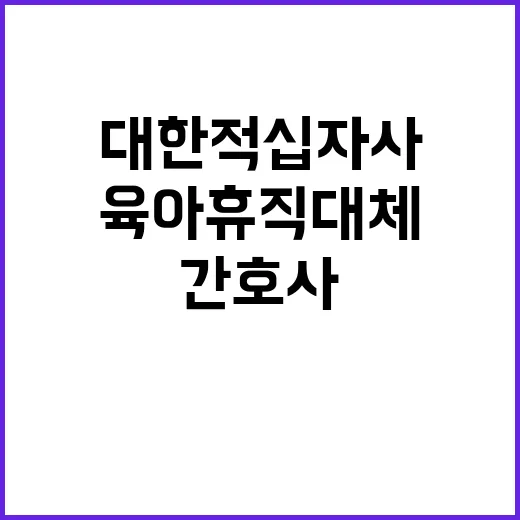 대한적십자사 제주특별자치도지사  육아휴직 대체인력 [간호사,응급구조사] 채용공고