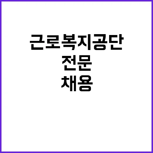 근로복지공단 비정규…