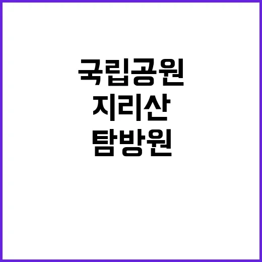 국립공원공단 비정규…