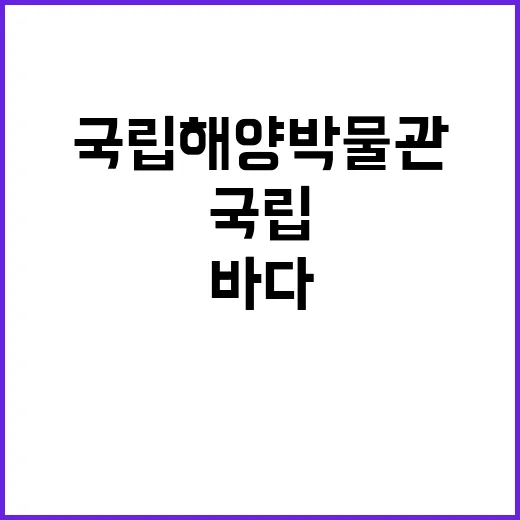 2024년 제7차 국립해양박물관 직원(육아휴직대체자(안전보건)) 채용 공고