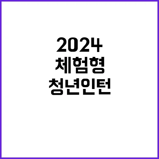 2024년도 청년인턴 제한경쟁(장애인) 상시채용 공고