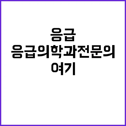 [세종] 2023년 계약직 전문의(응급의학과) 모집공고(상시)