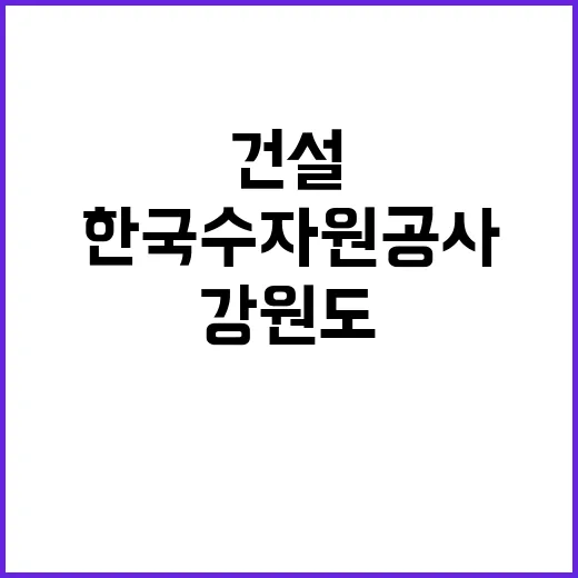 한국수자원공사 비정…