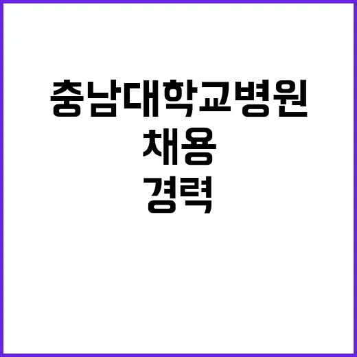 충남대학교병원 비정…