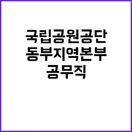 국립공원공단 무기계…