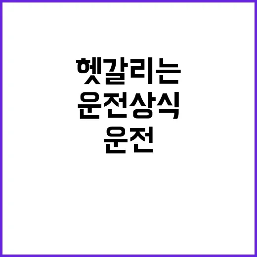 운전상식 정리 뒤돌…