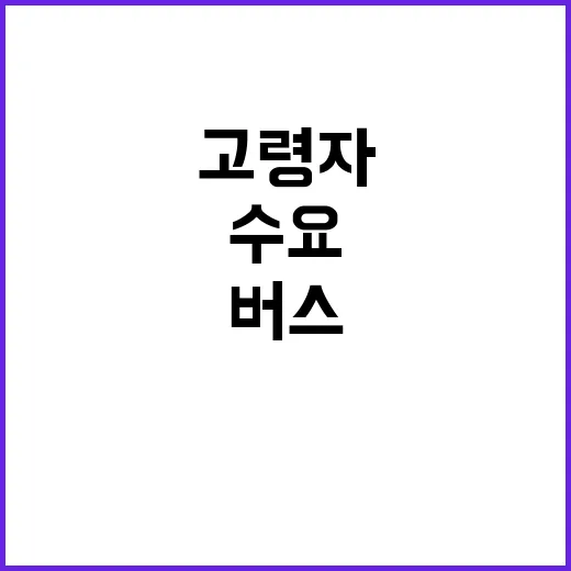 버스 고령자 수요에…