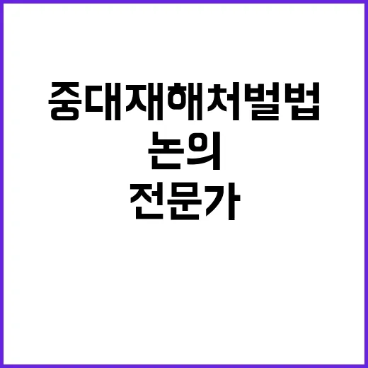 중대재해처벌법 전문…