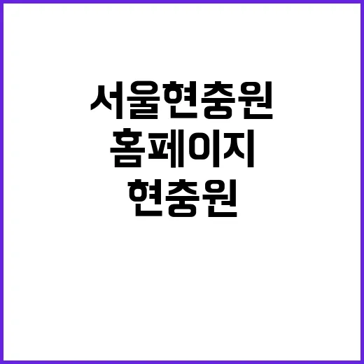 서울현충원 임시홈페…