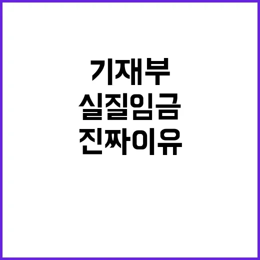 실질임금 증가 기재…