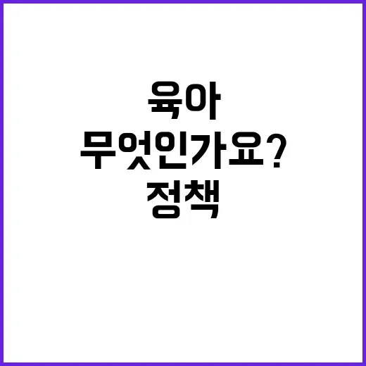 육아보육 정책 당신의 선택은 무엇인가요?