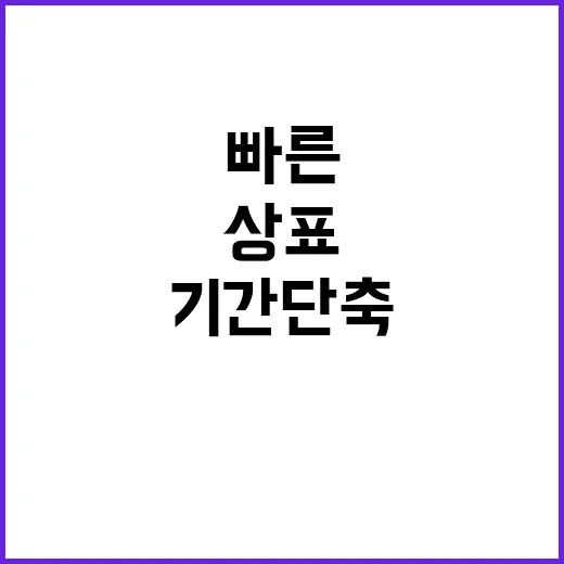 상표심사 처리기간 …