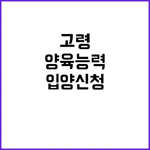 입양 신청 고령도 …