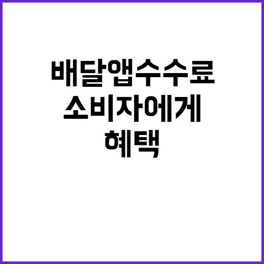 배달앱 수수료 인하…