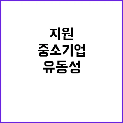 5600억 원 유동성 지원, 중소기업 희망 생긴다!