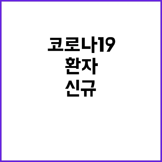 백신 코로나19 입원환자 증가로 신규 접종 시작!