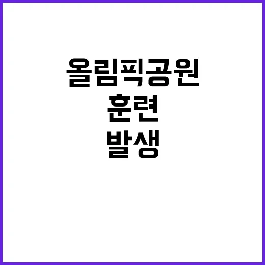 대공방어 대테러 훈련 서울 올림픽공원에서 발생!