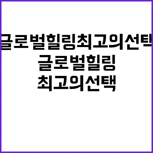 글로벌힐링 최고의 …