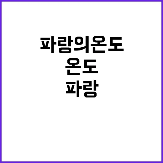 파랑의 온도