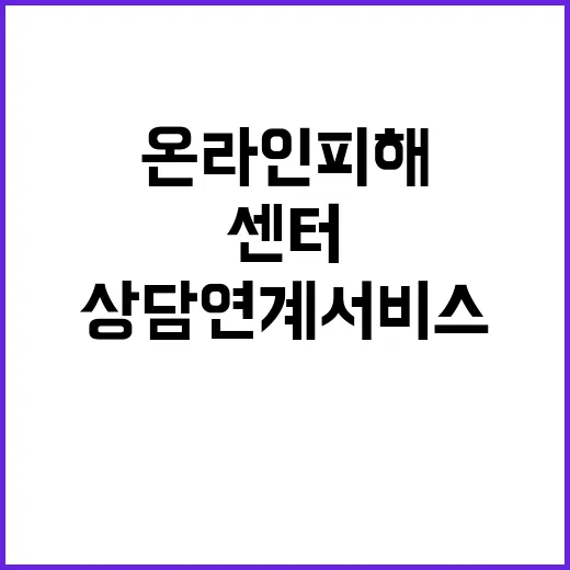 국민콜110 온라인 피해센터 상담 연계 서비스 시작!