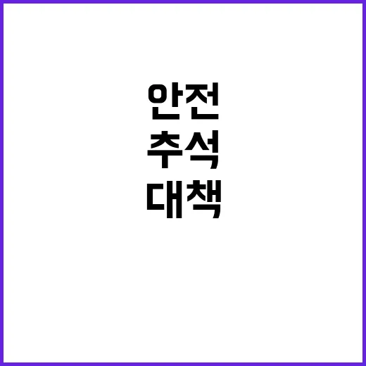 정부의 추석 안전관…