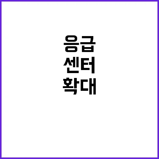 응급의료센터 중증 …