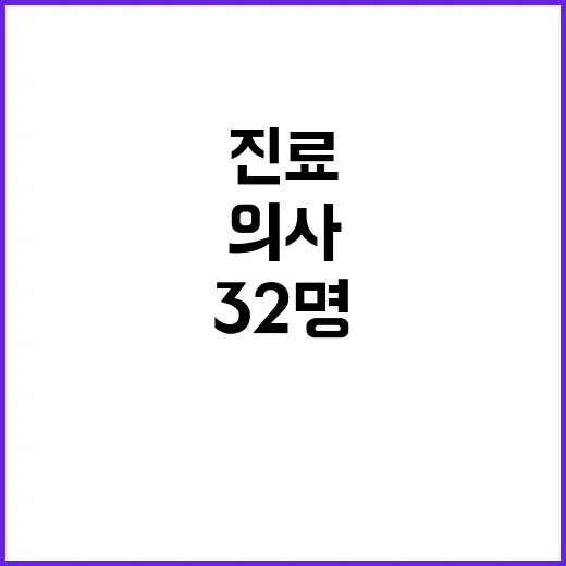 의사 진료복귀 방해 검찰 송치된 32명!