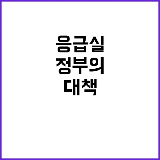 응급실 중증환자 지…