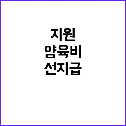 양육비 국가가 선지급하고 지원 확대한다!