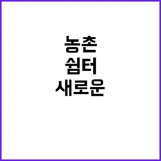 쉼터 주말 휴가로 …