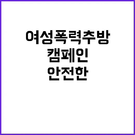 여성폭력 추방 안전…