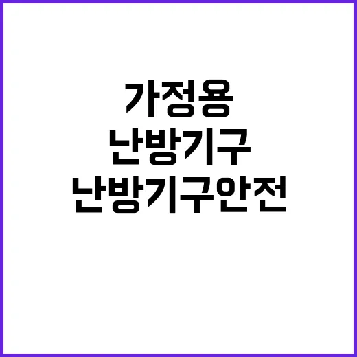 가정용 보일러 화재…