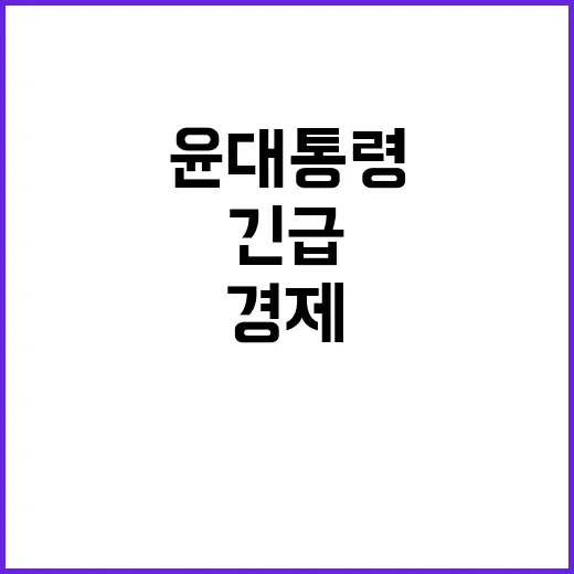 “경제 변화 윤 대…