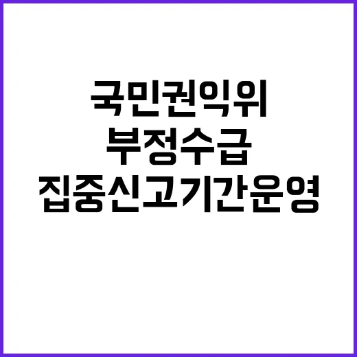 “부정수급 심각”……