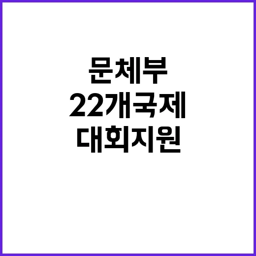 문체부 22개 국제…