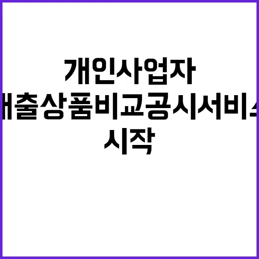 대출상품 비교공시 …