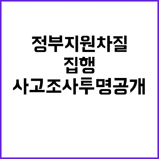 정부지원 차질없는 …