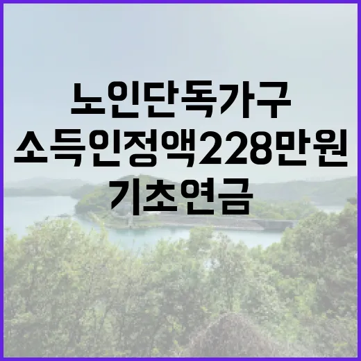 기초연금 노인 단독…