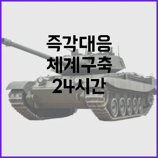 북 도발 즉각 대응과 24시간 감시 체계 구축!