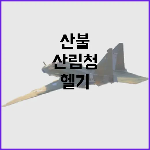 산림청 국산 헬기 투입으로 산불 대응 강화!