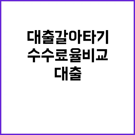 대출 갈아타기, 중…