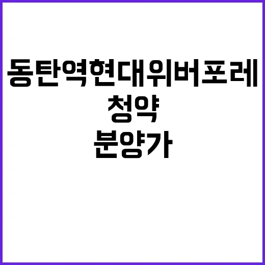 동탄역 현대위버포레…